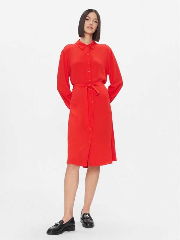Tommy Hilfiger Tommy Hilfiger Haljina košulja WW0WW40563 Crvena Regular Fit
