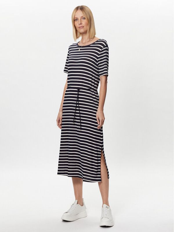 Tommy Hilfiger Tommy Hilfiger Haljina za svaki dan Stripe WW0WW37837 Tamnoplava Regular Fit