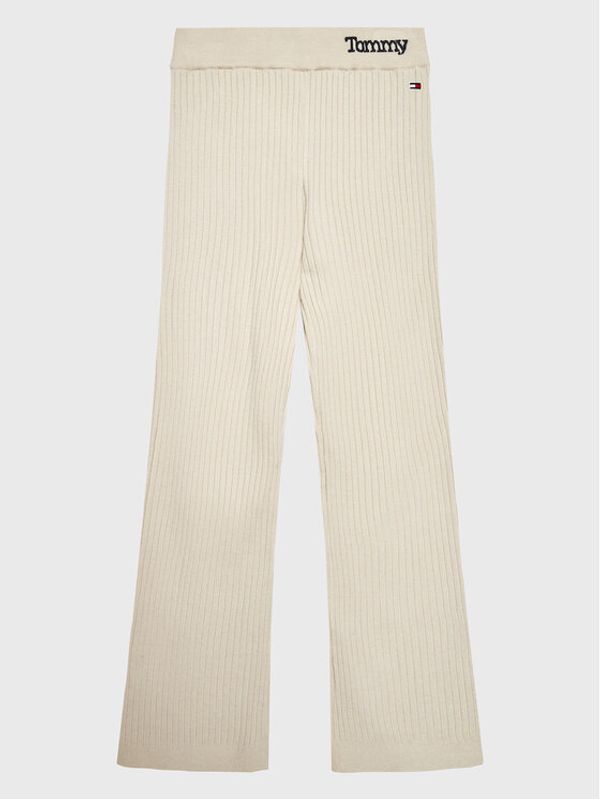 Tommy Hilfiger Tommy Hilfiger Hlače Comfy Rib Essential KG0KG07069 D Bež Regular Fit
