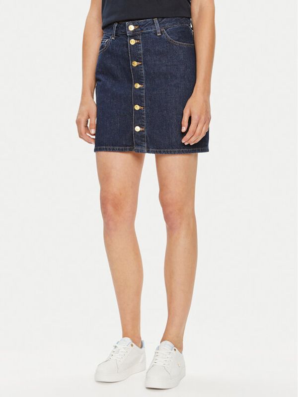 Tommy Hilfiger Tommy Hilfiger Jeans suknja WW0WW42220 Tamnoplava Regular Fit