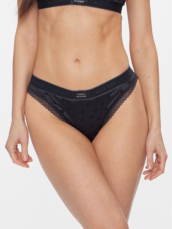 Tommy Hilfiger Tommy Hilfiger Klašične gaćice Bikini Satin UW0UW04822 Plava