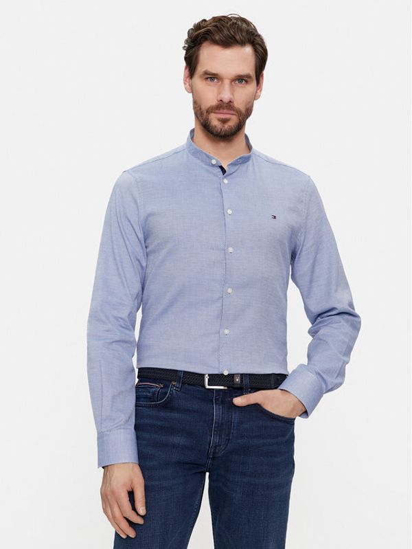 Tommy Hilfiger Tommy Hilfiger Košulja Cl Stretch Dobby Sf Shirt MW0MW33821 Plava Slim Fit