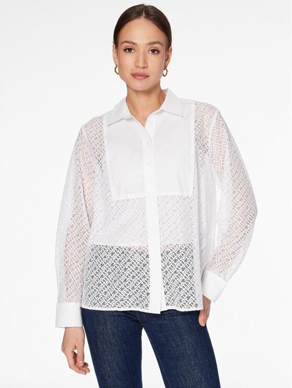 Tommy Hilfiger Tommy Hilfiger Košulja WW0WW38527 Bijela Relaxed Fit