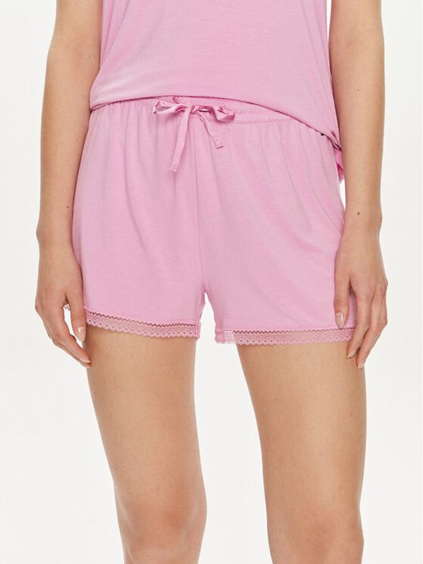 Tommy Hilfiger Tommy Hilfiger Kratke pidžama hlače UW0UW05289 Ružičasta Regular Fit