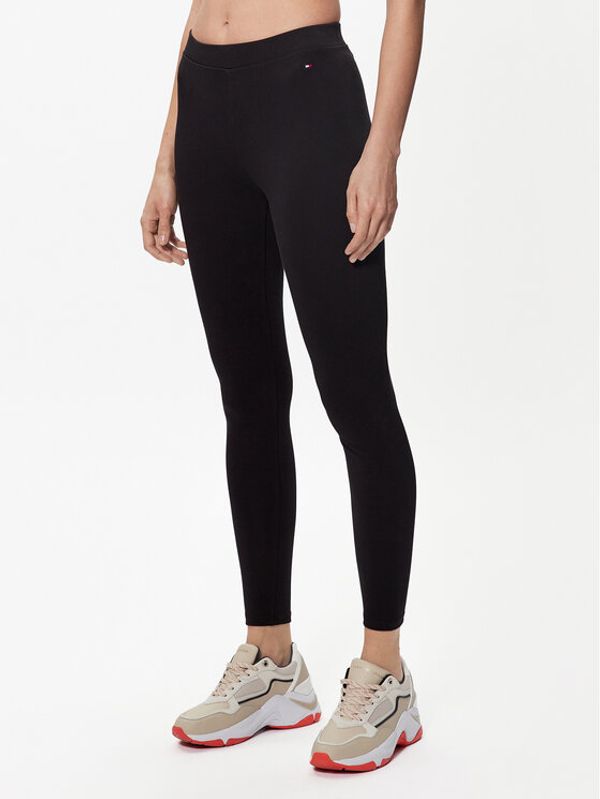 Tommy Hilfiger Tommy Hilfiger Leggings Heritage WW0WW37347 Crna Slim Fit