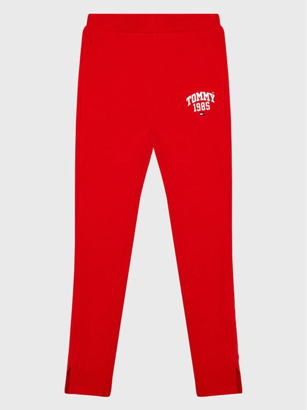 Tommy Hilfiger Tommy Hilfiger Leggings Varsity KG0KG07310 D Crvena Slim Fit