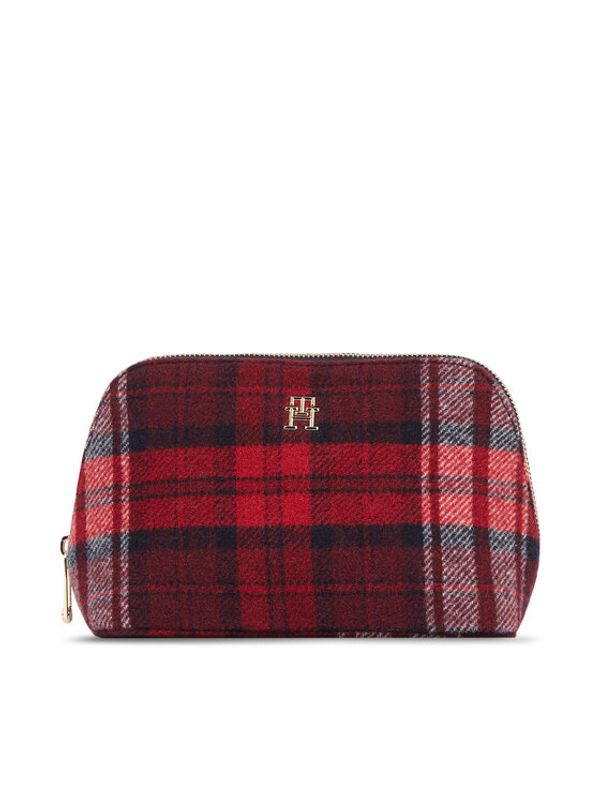 Tommy Hilfiger Tommy Hilfiger Neseser Washbag Check AW0AW158570GZ Crvena