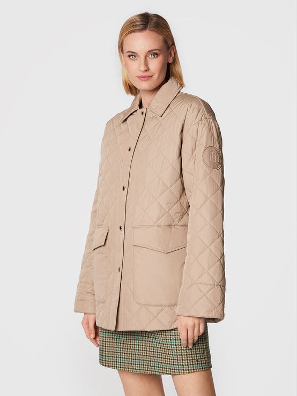 Tommy Hilfiger Tommy Hilfiger Pernata jakna Quilted WW0WW35552 Bež Relaxed Fit
