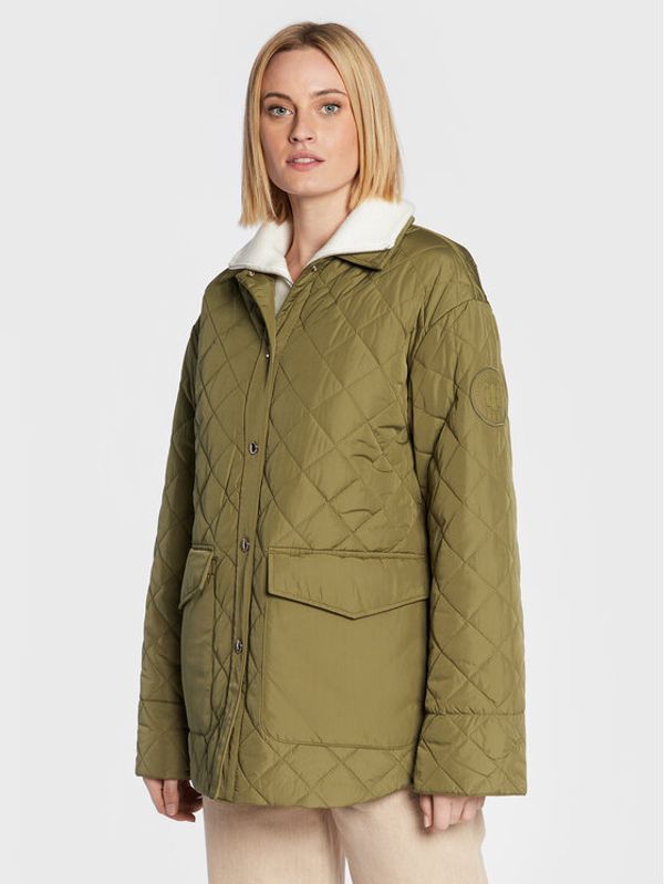 Tommy Hilfiger Tommy Hilfiger Pernata jakna Quilted WW0WW35552 Zelena Relaxed Fit