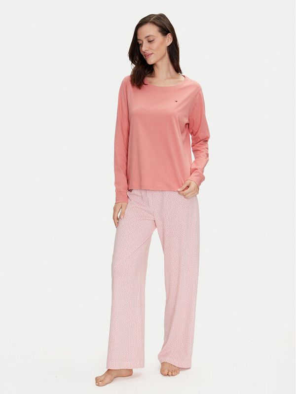 Tommy Hilfiger Tommy Hilfiger Pidžama UW0UW04878 Ružičasta Regular Fit