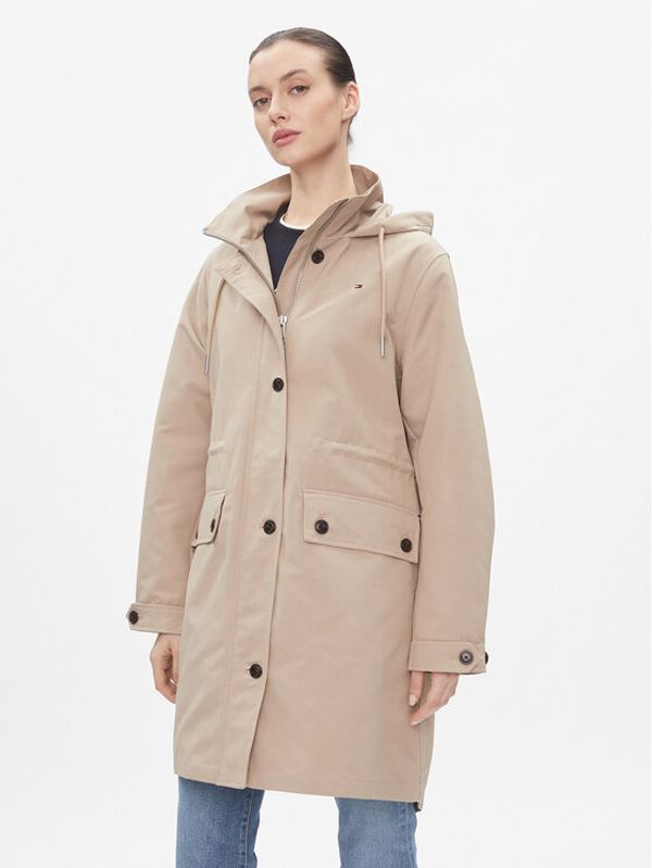 Tommy Hilfiger Tommy Hilfiger Prijelazni kaput Essential Cotton Blend Parka WW0WW41164 Bež Regular Fit