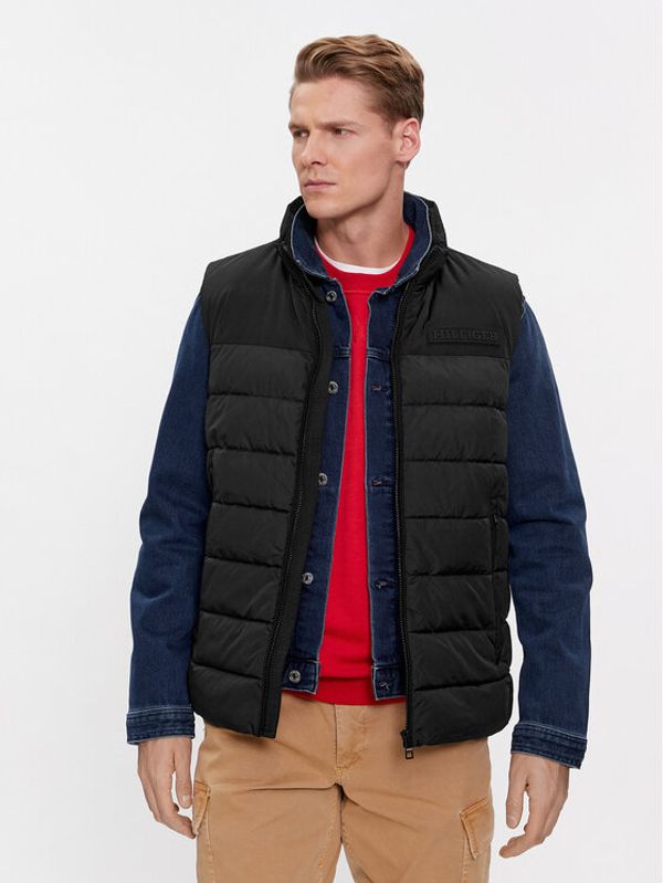 Tommy Hilfiger Tommy Hilfiger Prsluk New York MW0MW33733 Crna Regular Fit
