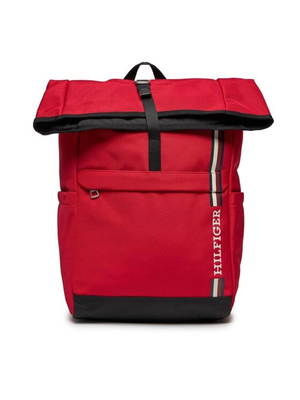 Tommy Hilfiger Tommy Hilfiger Ruksak Th Monotype Rolltop Backpack AM0AM11792 Crvena