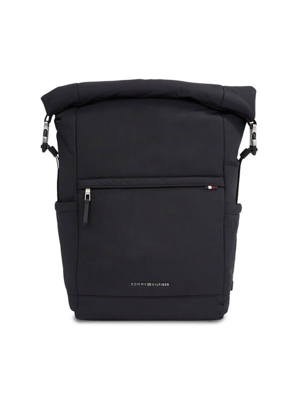 Tommy Hilfiger Tommy Hilfiger Ruksak Th Signature Rolltop Backpack AM0AM12221 Crna