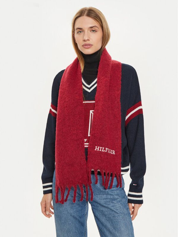 Tommy Hilfiger Tommy Hilfiger Šal Monotype AU0AU01935 Tamnocrvena