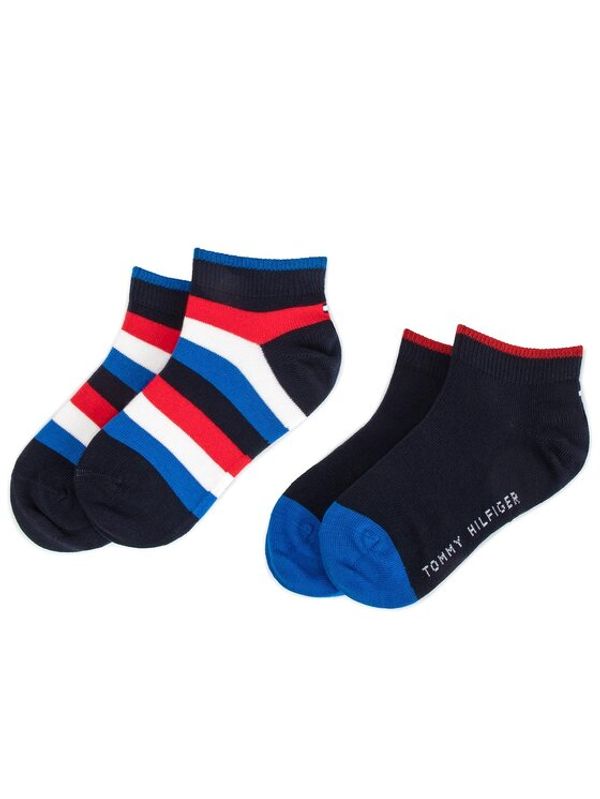 Tommy Hilfiger Tommy Hilfiger Set od 2 para dječjih visokih čarapa 354010001 Tamnoplava