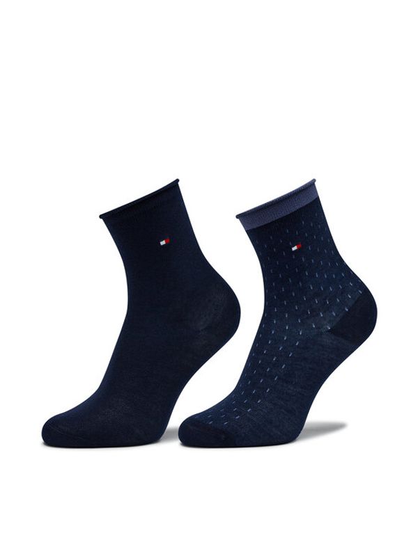 Tommy Hilfiger Tommy Hilfiger Set od 2 para dječjih visokih čarapa 701224911 Tamnoplava