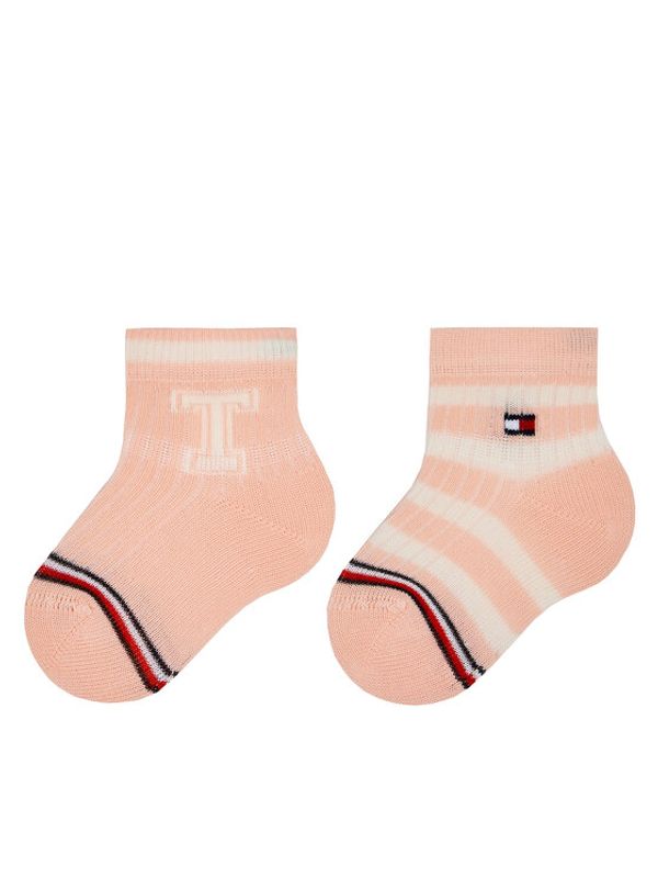 Tommy Hilfiger Tommy Hilfiger Set od 2 para dječjih visokih čarapa 701224996 Ružičasta