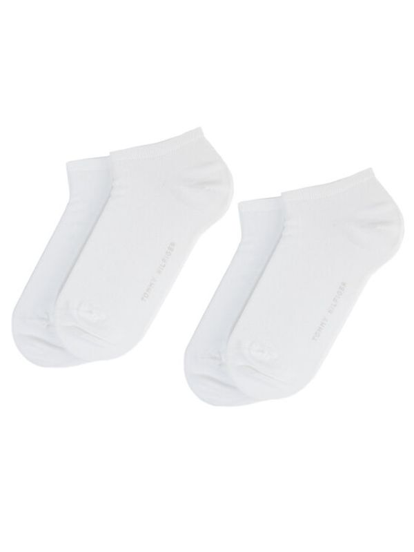 Tommy Hilfiger Tommy Hilfiger Set od 2 para niskih ženskih čarapa Basic Canoodle 343024001 Bijela