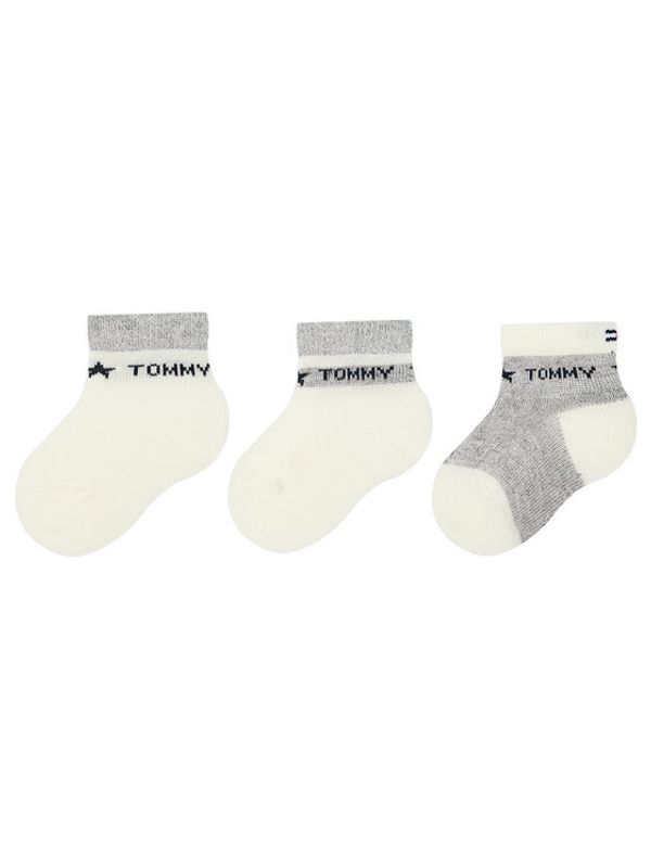 Tommy Hilfiger Tommy Hilfiger Set od 3 para dječjih visokih čarapa 701222675 Šarena