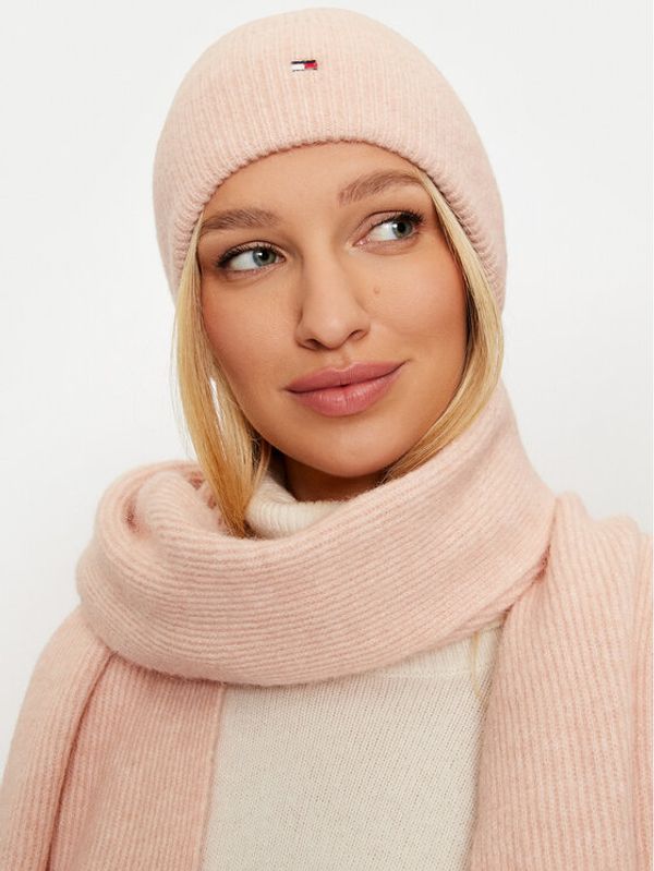 Tommy Hilfiger Tommy Hilfiger Set šal i kapa AW0AW17124 Ružičasta