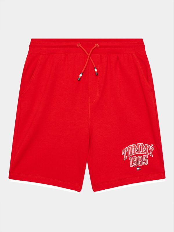 Tommy Hilfiger Tommy Hilfiger Sportske kratke hlače KB0KB08118 D Crvena Regular Fit