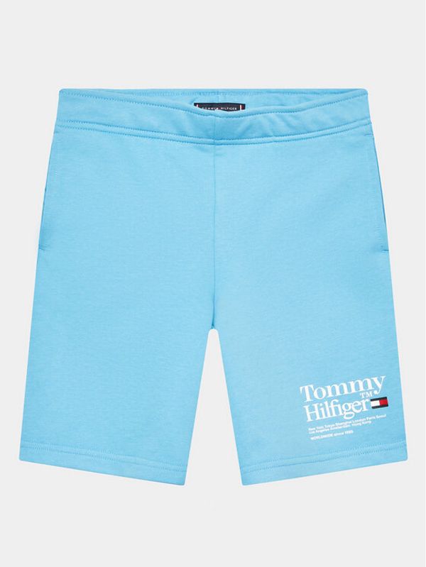 Tommy Hilfiger Tommy Hilfiger Sportske kratke hlače KB0KB08119 D Svijetloplava Regular Fit