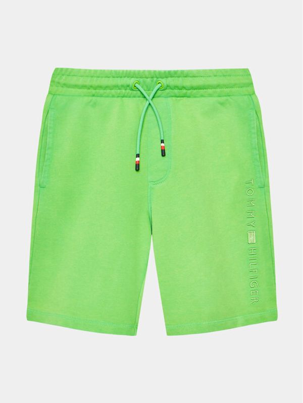 Tommy Hilfiger Tommy Hilfiger Sportske kratke hlače KB0KB08238 D Zelena Regular Fit