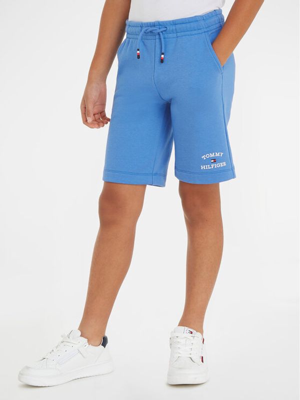 Tommy Hilfiger Tommy Hilfiger Sportske kratke hlače Monogram Wreath KB0KB09002 M Plava Regular Fit