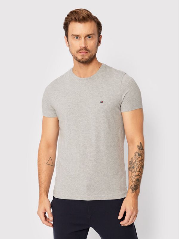 Tommy Hilfiger Tommy Hilfiger T-shirt Core Stretch MW0MW27539 Siva Slim Fit