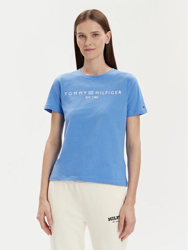 Tommy Hilfiger Tommy Hilfiger T-shirt Logo WW0WW40276 Plava Regular Fit