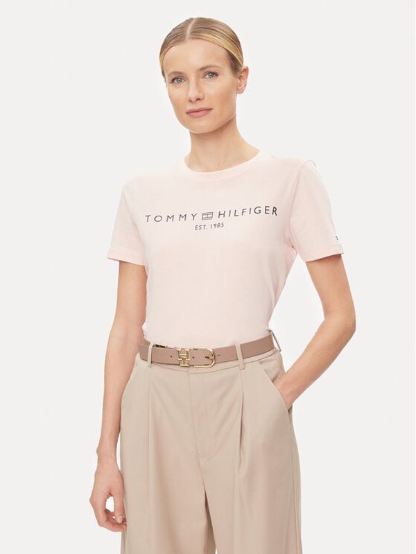 Tommy Hilfiger Tommy Hilfiger T-shirt Logo WW0WW40276 Ružičasta Regular Fit