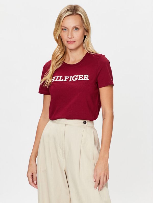 Tommy Hilfiger Tommy Hilfiger T-shirt Monotype WW0WW40057 Crvena Regular Fit