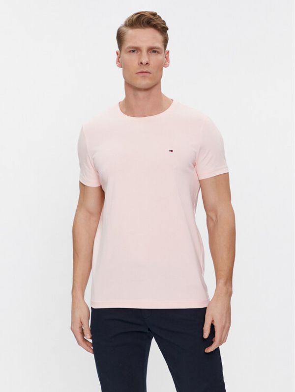Tommy Hilfiger Tommy Hilfiger T-shirt MW0MW10800 Ružičasta Slim Fit