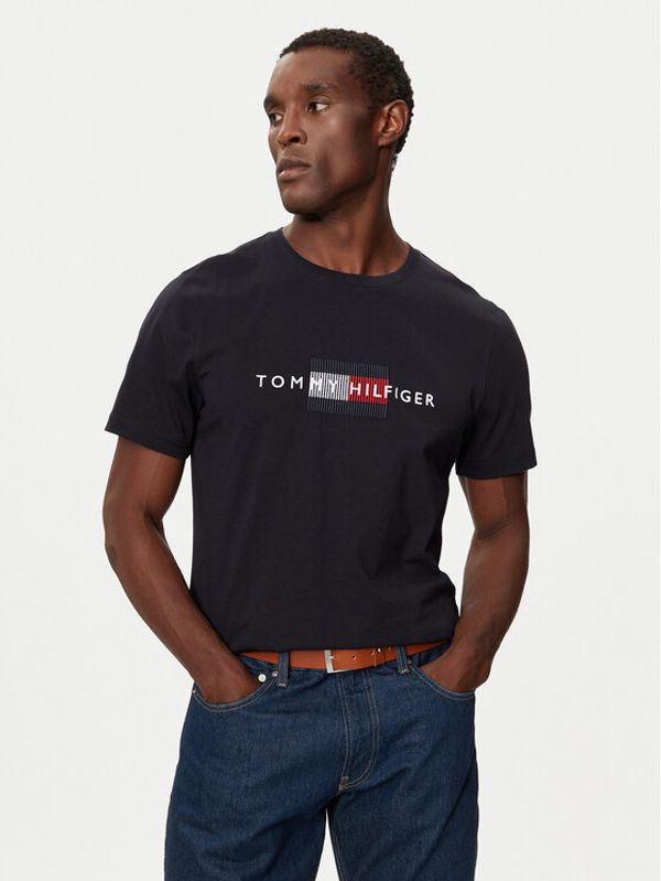 Tommy Hilfiger Tommy Hilfiger T-shirt MW0MW36455 Tamnoplava Regular Fit