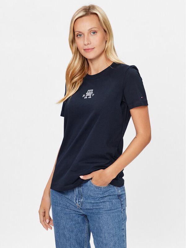 Tommy Hilfiger Tommy Hilfiger T-shirt Varsity WW0WW38874 Tamnoplava Regular Fit