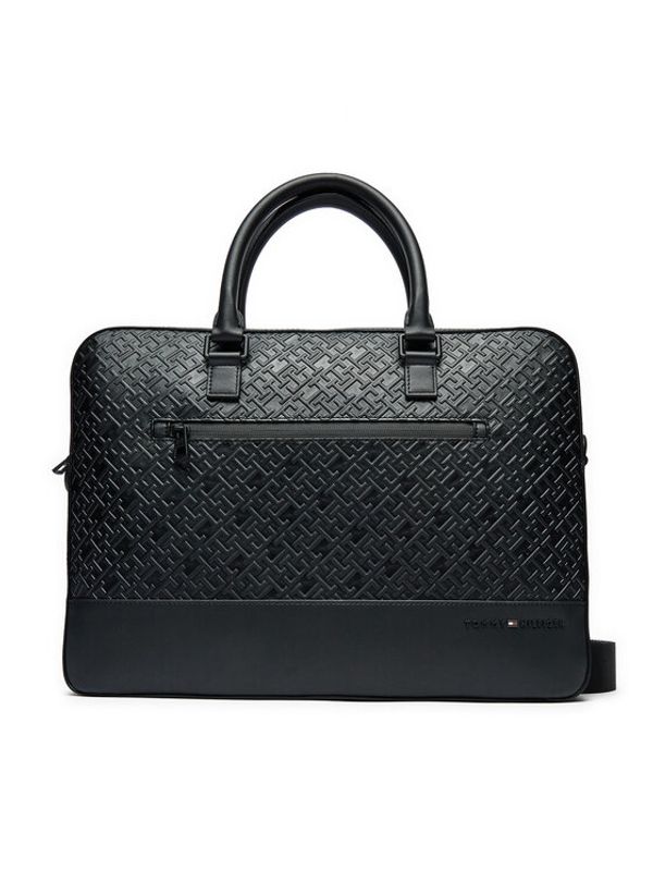 Tommy Hilfiger Tommy Hilfiger Torba za laptop Monogram Computer Bag AM0AM12675 Crna