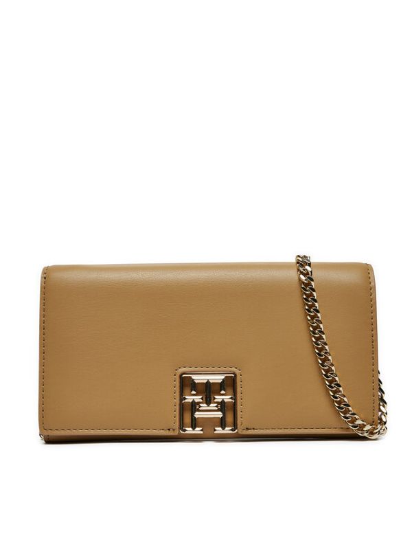 Tommy Hilfiger Tommy Hilfiger Torbica Reset Lrg Flap W Chain AW0AW16328 Smeđa