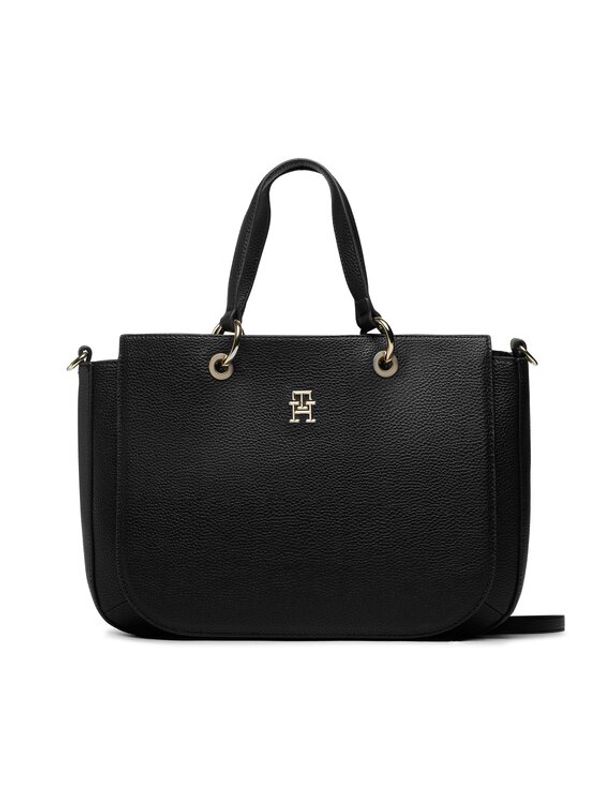 Tommy Hilfiger Tommy Hilfiger Torbica Th Emblem Satchel AW0AW14503 Tamnoplava