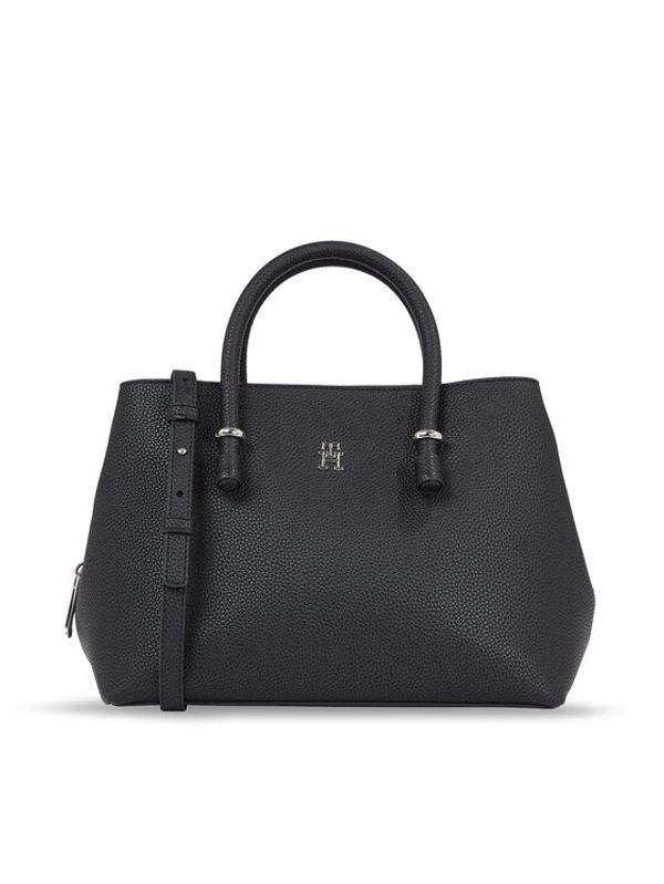 Tommy Hilfiger Tommy Hilfiger Torbica Th Emblem Satchel AW0AW15224 Crna