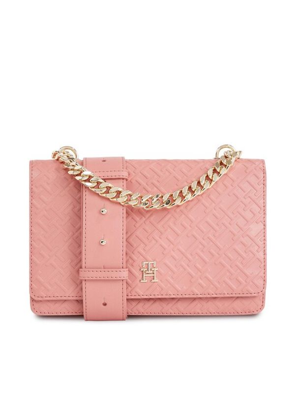 Tommy Hilfiger Tommy Hilfiger Torbica Th Refined Med Crossover Mono AW0AW16108 Ružičasta