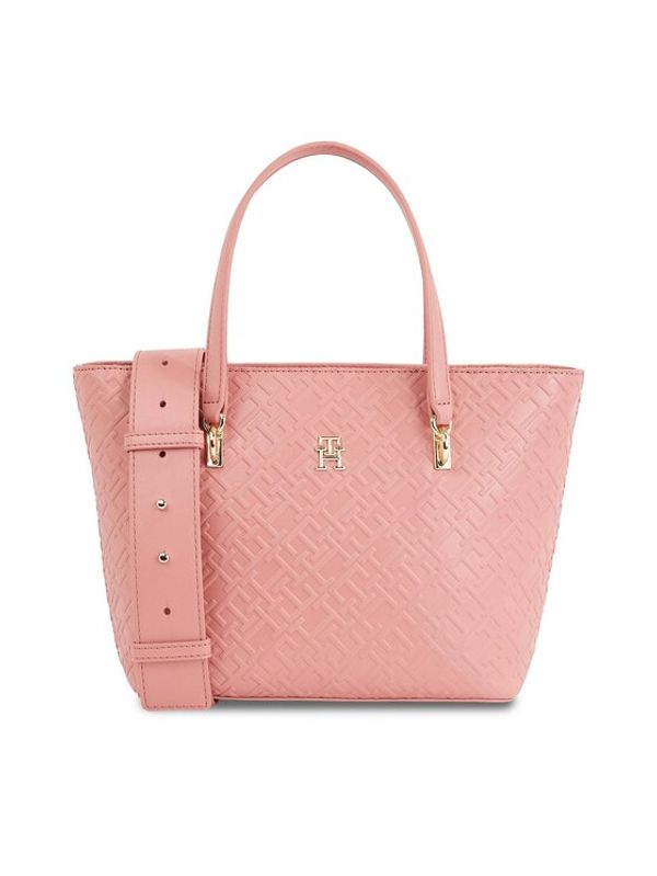 Tommy Hilfiger Tommy Hilfiger Torbica Th Refined Mini Tote Mono AW0AW16002 Ružičasta