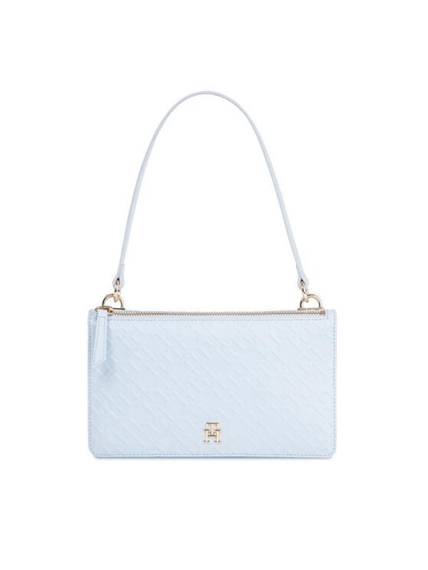 Tommy Hilfiger Tommy Hilfiger Torbica Th Refined Shoulder Bag Mono AW0AW15975 Svijetloplava