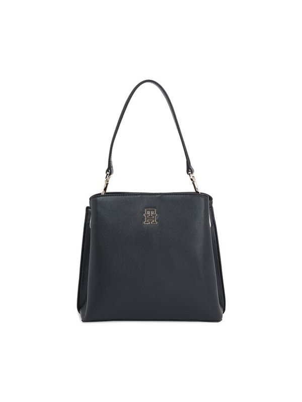 Tommy Hilfiger Tommy Hilfiger Torbica Th Timeless Bucket AW0AW15600 Crna