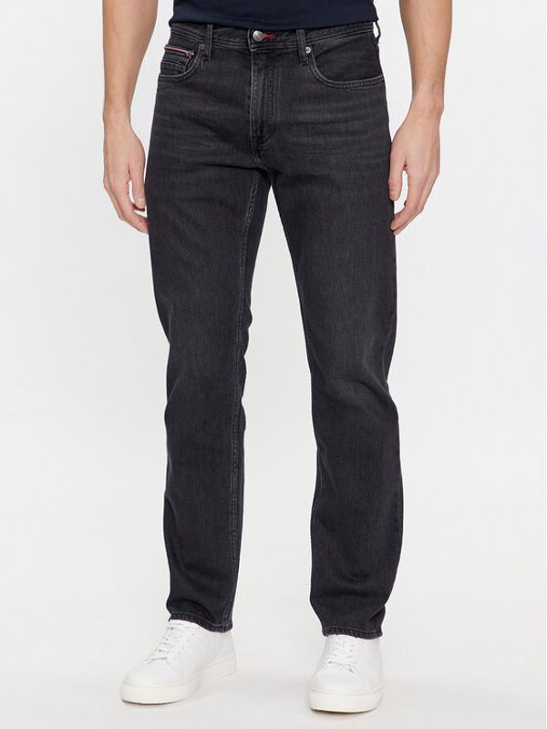 Tommy Hilfiger Tommy Hilfiger Traperice Regular Mercer Str Nick Black MW0MW34216 Crna Straight Leg