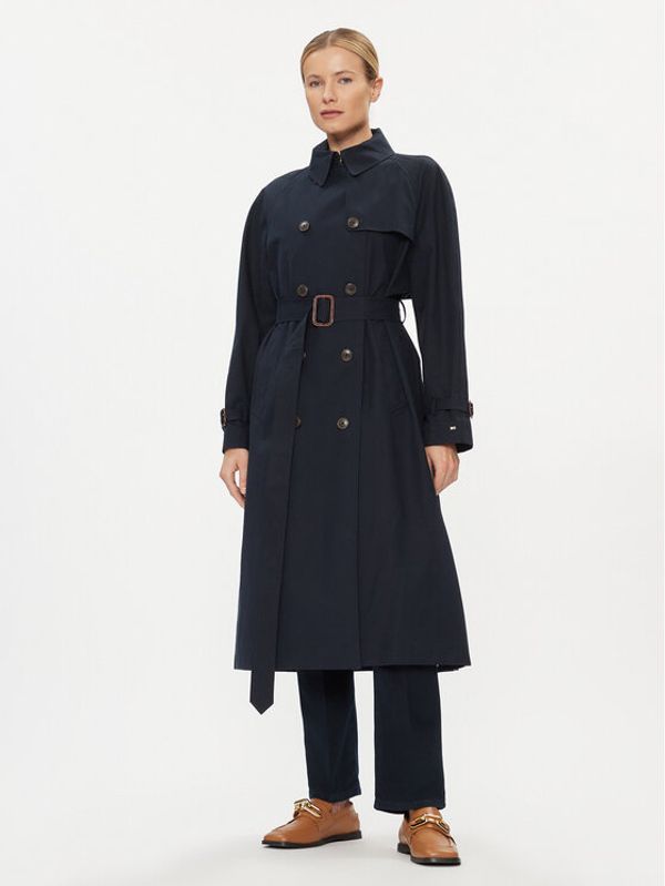 Tommy Hilfiger Tommy Hilfiger Trench WW0WW38947 Tamnoplava Regular Fit