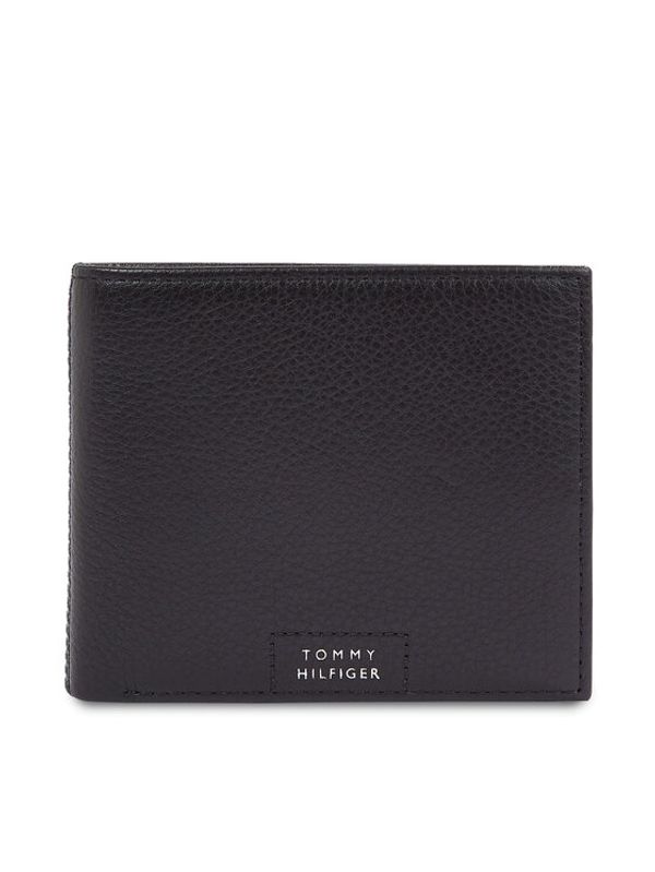 Tommy Hilfiger Tommy Hilfiger Veliki muški novčanik Th Prem Leather Flap & Coin AM0AM12189 Crna