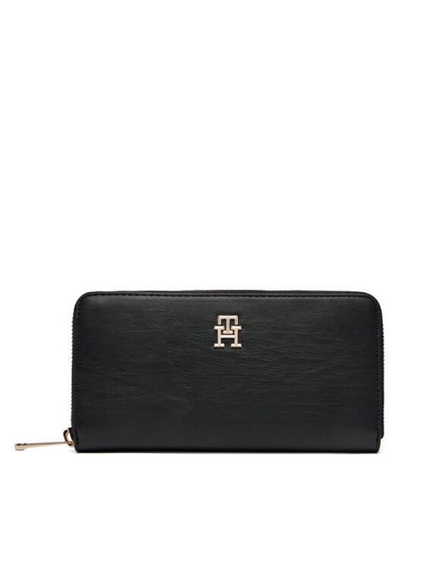 Tommy Hilfiger Tommy Hilfiger Veliki ženski novčanik Chic Lrg Za AW0AW16326 Crna