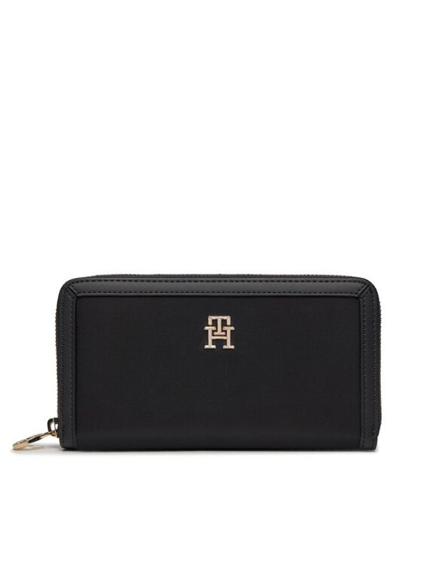 Tommy Hilfiger Tommy Hilfiger Veliki ženski novčanik Th Essential S Large Za AW0AW15749 Crna