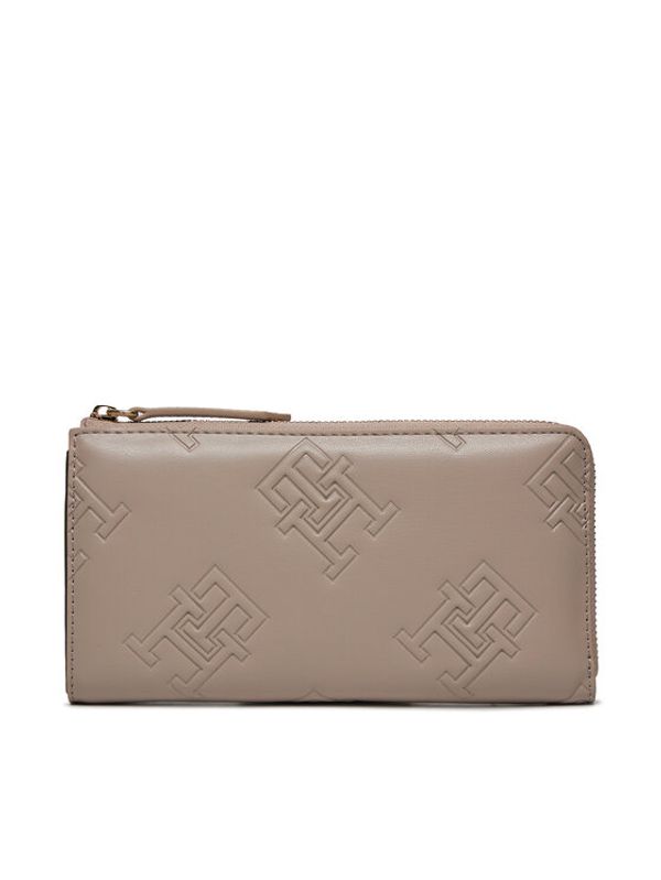 Tommy Hilfiger Tommy Hilfiger Veliki ženski novčanik Th Refined Large Za Mono AW0AW15756 Siva